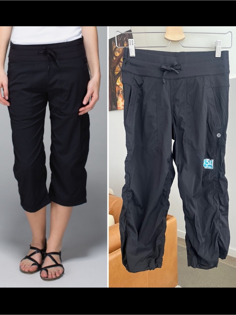 Lululemon Studio Crop Pant *Logo